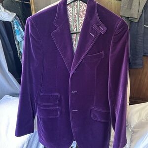 ETRO Men’s purple velvet blazer.